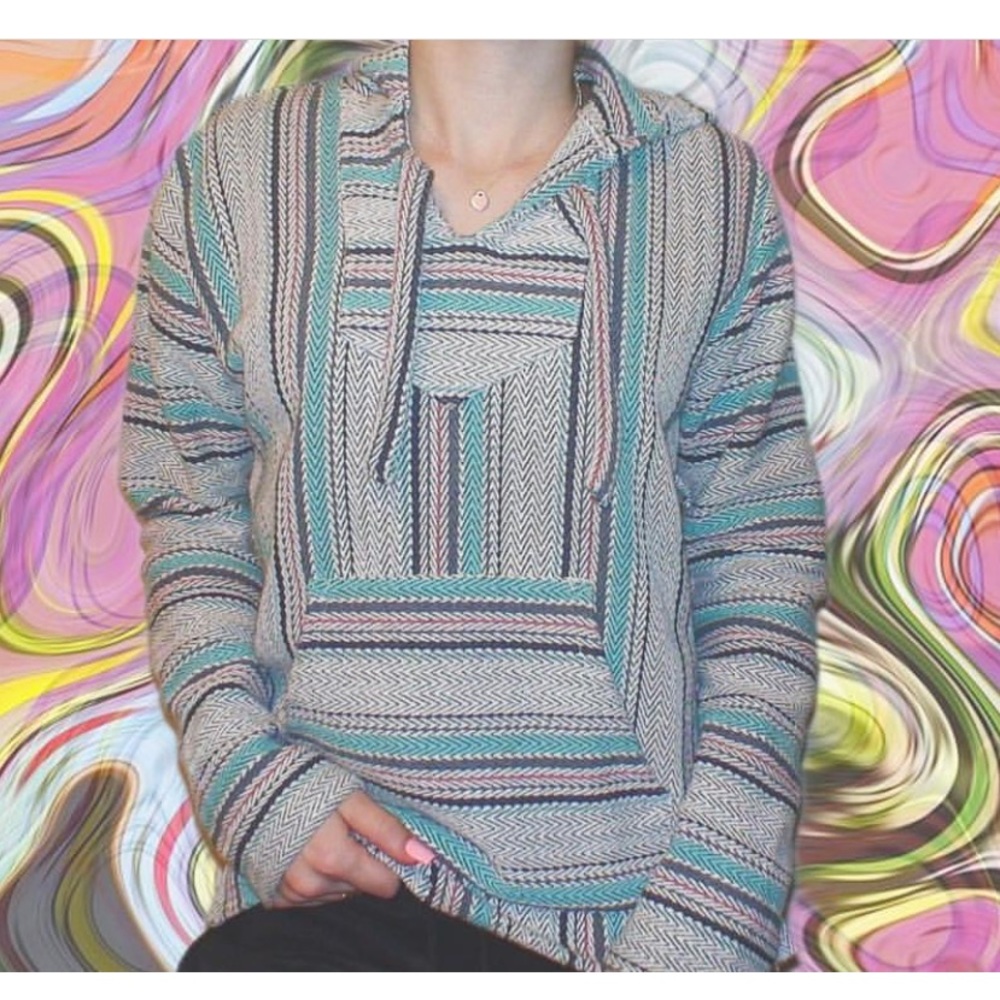 colorful baja hoodie!!💜